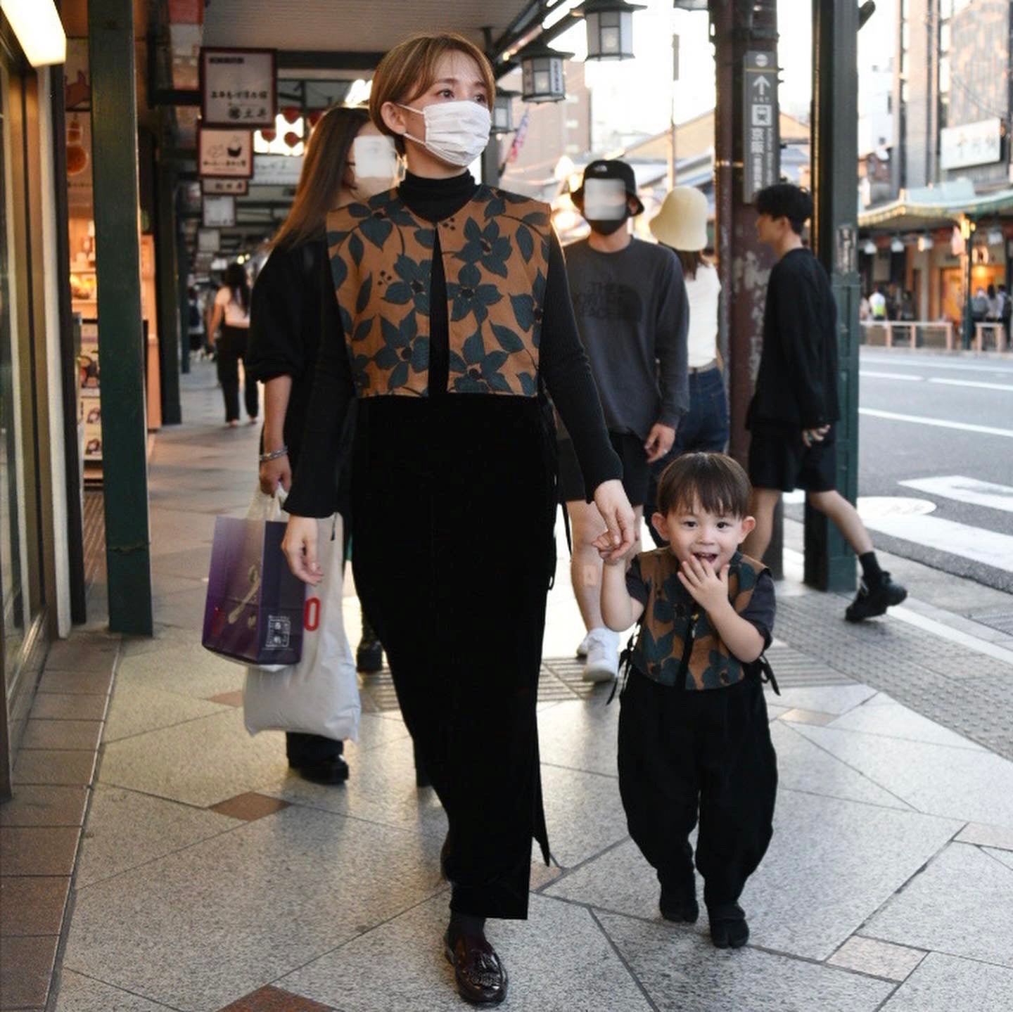 付け襟ベスト Brown